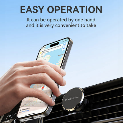 WOZINSKY Magnetic phone holder for car air vent, black – image 17