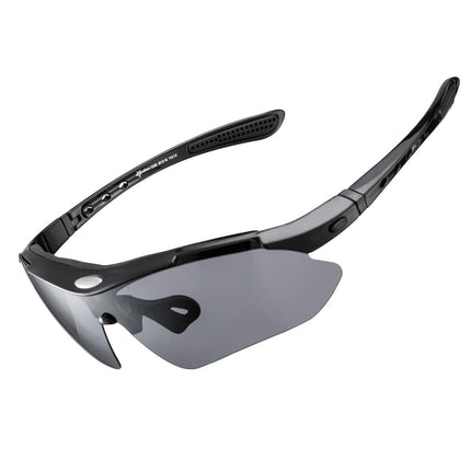 ROCKBROS Polarized cycling glasses with replaceable colored lenses SET – image 2