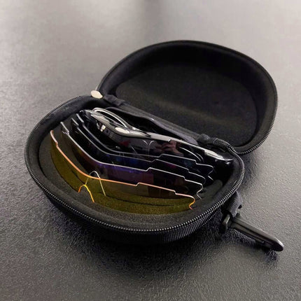 ROCKBROS Polarized cycling glasses with replaceable colored lenses SET – image 5