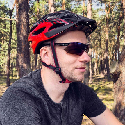 ROCKBROS Polarized cycling glasses with replaceable colored lenses SET – image 7