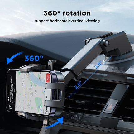 JOYROOM Car phone holder on the dashboard, black – image 10