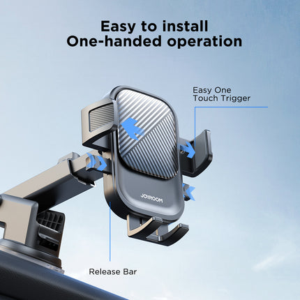 JOYROOM Car phone holder on the dashboard, black – image 9