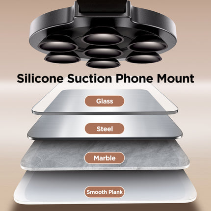 JOYROOM Brilliant magnetic phone holder with suction cups, black – image 11