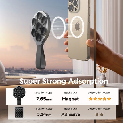 JOYROOM Brilliant magnetic phone holder with suction cups, black – image 7