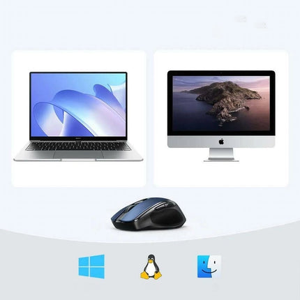 UGREEN Precise wireless USB mouse 2.4GHz Bluetooth 5.0 optical 4000 DPI blue – image 2