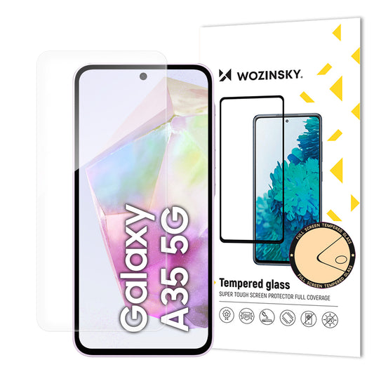 WOZINSKY 9H tempered glass for the Samsung Galaxy A35 screen