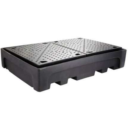 GSG24 Spill bathtub, base for 2 IBC 1100L tanks, plastic PE CEMO 10952 – image 2