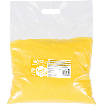 GSG24 Sugar for the cotton candy machine, granulation 0.8-1.2mm, natural flavor YELLOW 5kg – image 2