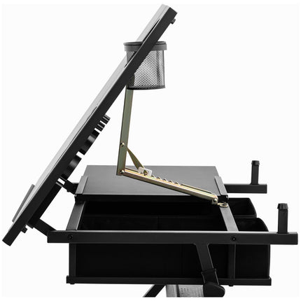 FROMMSTARCK Desk, drawing table with drawers and a stool for drawing and sketching, 115x60 cm – image 2