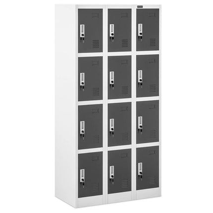 FROMMSTARCK Clockboard Social Breakfast Metal Locker 12 Lockers – image 2