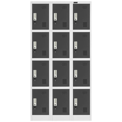 FROMMSTARCK Clockboard Social Breakfast Metal Locker 12 Lockers – image 6