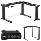 FROMMSTARCK Frame corner desk with electric height adjustment 60-125 cm A corner straight