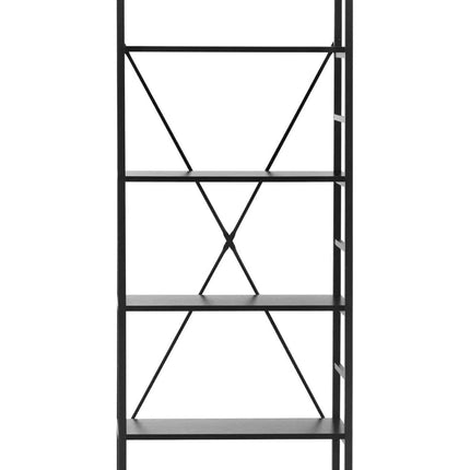 FROMMSTARCK Loft bookcase with steel frame 28 x 60 x 182 cm black – image 4