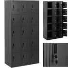 FROMMSTARCK Safe deposit box, metal social locker - 15 boxes