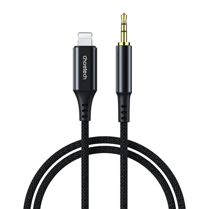 CHOETECH iPhone Lighting AUX audio cable - mini jack 3.5mm 1 m - black – image 7