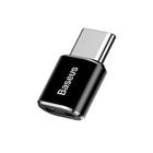 BASEUS Mini micro USB to USB-C adapter - black