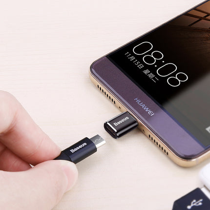 BASEUS Mini micro USB to USB-C adapter - black – image 9