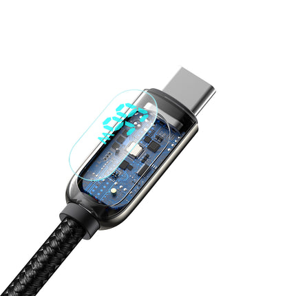 BASEUS Display Fast Charging Data USB-A - USB-C cable 66W 1m - black – image 6