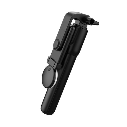 HURTEL Telescopic selfie stick with remote control + LED light, tripod stand for phone 0.71 m - black – image 5