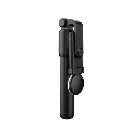 HURTEL Telescopic selfie stick with remote control + LED light, tripod stand for phone 0.71 m - black – image 6