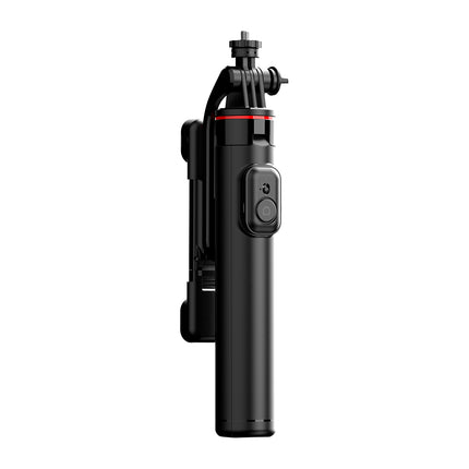 HURTEL Telescopic selfie stick with remote control + LED light, tripod stand for phone 0.71 m - black – image 18