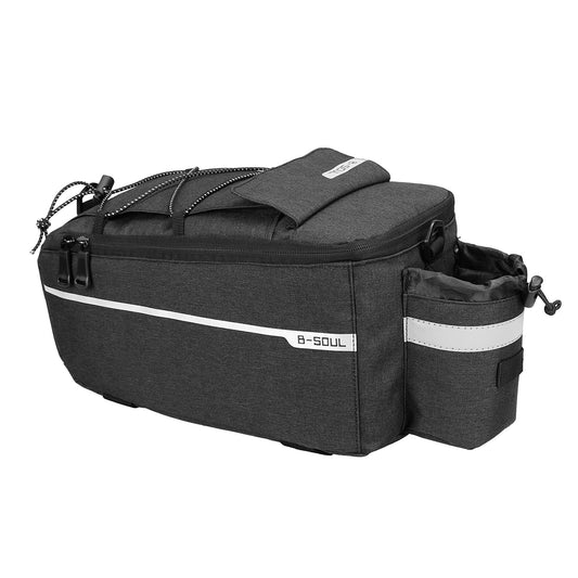 HURTEL Thermal bicycle bag 9l for the trunk with a water bottle pocket and shoulder strap - black