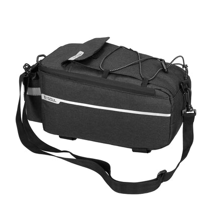 HURTEL Thermal bicycle bag 9l for the trunk with a water bottle pocket and shoulder strap - black – image 10