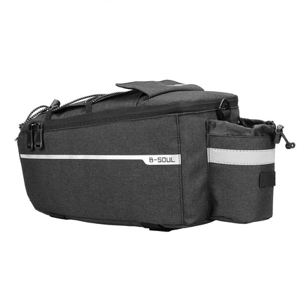 HURTEL Thermal bicycle bag 9l for the trunk with a water bottle pocket and shoulder strap - black – image 2