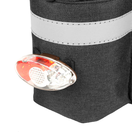 HURTEL Thermal bicycle bag 9l for the trunk with a water bottle pocket and shoulder strap - black – image 5