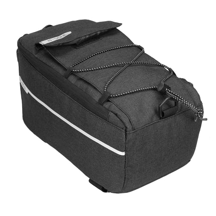 HURTEL Thermal bicycle bag 9l for the trunk with a water bottle pocket and shoulder strap - black – image 6