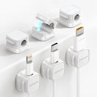 JOYROOM Organizer cable holder, magnetic, self-adhesive, SET of 6 pcs. - white