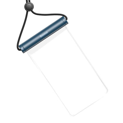 BASEUS Waterproof case for a 7.2'' phone with a cylindrical IPX8 AquaGlide clasp - blue – image 3