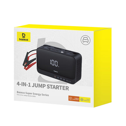 BASEUS 4in1 Jump starter 600A with flashlight, 6000mAh power bank, Super Energy compressor - black – image 8