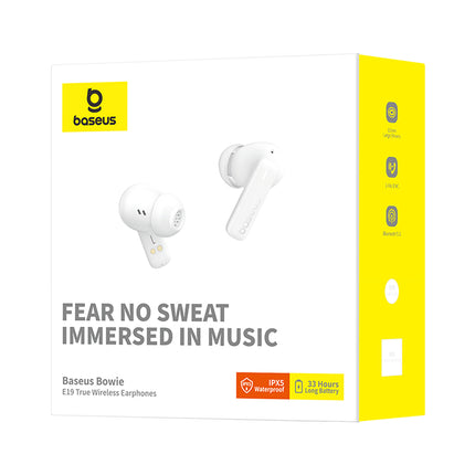 BASEUS Bowie E19 TWS in-ear USB-C wireless headphones - white – image 8
