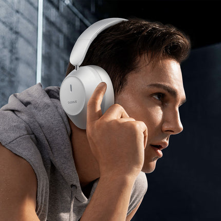 BASEUS Bass 30 Max Bluetooth 5.3 wireless on-ear headphones - white – image 11