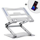 WOZINSKY SET Aluminum laptop stand + smartphone stand - silver
