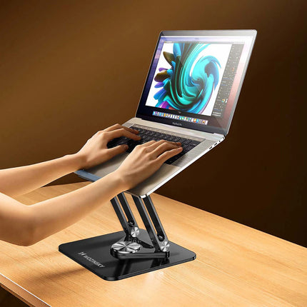 WOZINSKY SET Aluminum laptop stand + smartphone stand - black – image 21