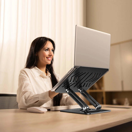 WOZINSKY SET Aluminum laptop stand + smartphone stand - black – image 22