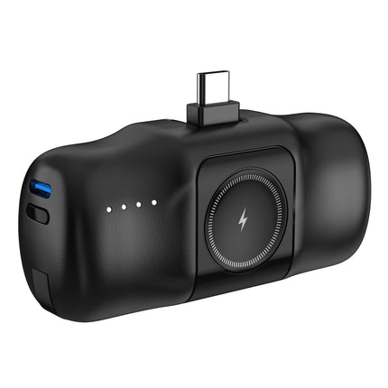 WOZINSKY Mini powerbank 5000mAh 15W USB-C and Apple Watch charger - black – image 5