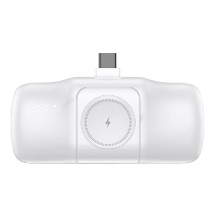 WOZINSKY Mini powerbank 5000mAh 15W USB-C and Apple Watch charger - white – image 2