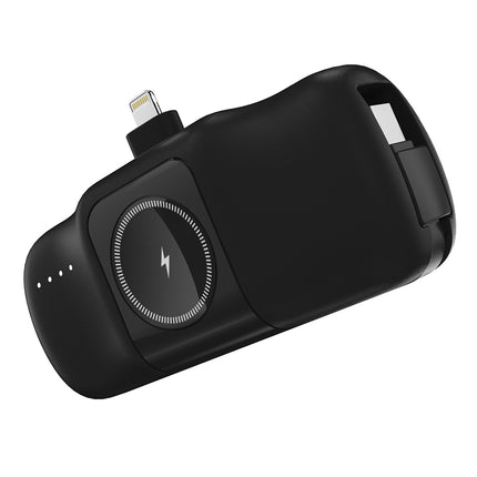 WOZINSKY Mini powerbank 5000mAh 15W iPhone Lightning and Apple Watch charger - black – image 2