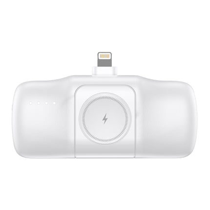 WOZINSKY Mini powerbank 5000mAh 15W iPhone Lightning and Apple Watch charger - white – image 4