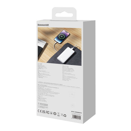 BASEUS Airpow 20W 10000mAh powerbank with USB-A - USB-C cable 30cm - white – image 9