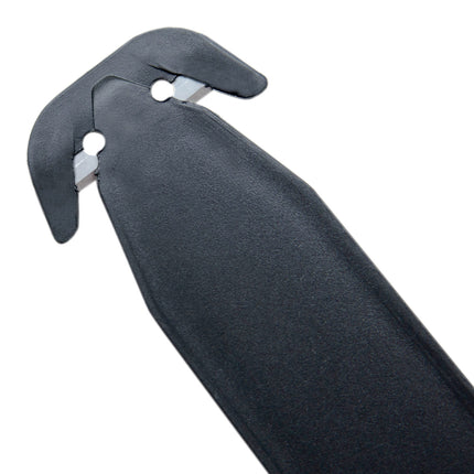 HURTEL Safe knife, box opener for stretch film tapes, hidden, 2 blades - black – image 2