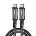 ACEFAST USB-C USB4 PD3.1 5A cable for data transmission and 4K Video 1m - gray and black