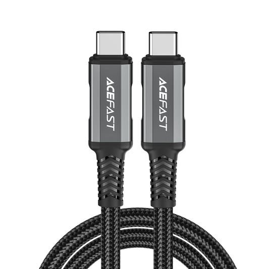 ACEFAST USB-C USB4 PD3.1 5A cable for data transmission and 4K Video 1m - gray and black