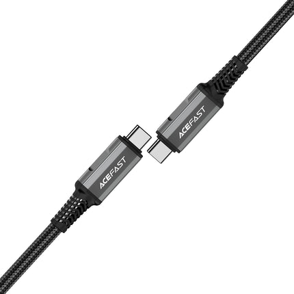 ACEFAST USB-C USB4 PD3.1 5A cable for data transmission and 4K Video 1m - gray and black – image 2