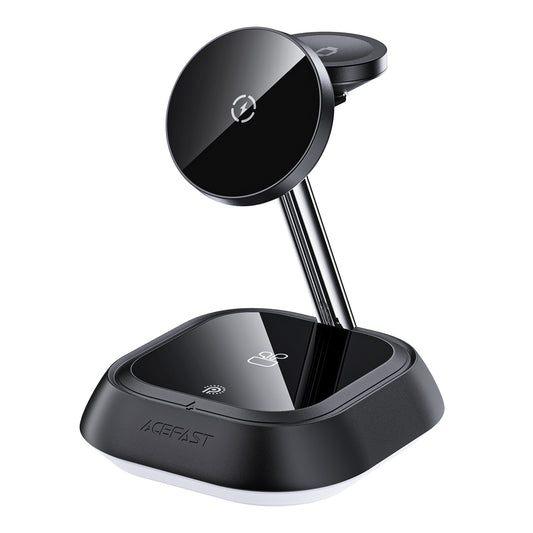 ACEFAST 3in1 E16 15W inductive charging station for phone, headphones, watch - black