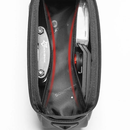 ROCKBROS Armored bicycle bag for a frame with a pocket for a phone and navigation, 1.7l - black – image 7