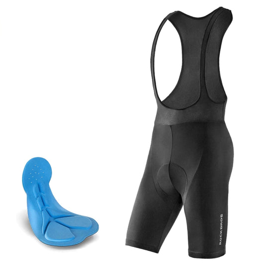 ROCKBROS Short bib shorts with XL insert - black